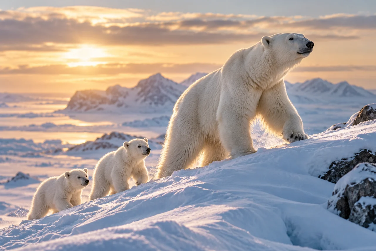 Polar bear artwork for The Rise & Fall of BiPolar Bear