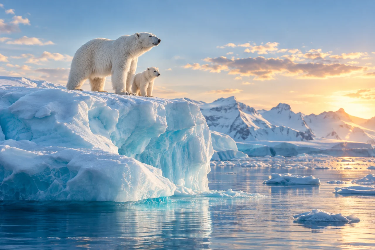 Polar bear artwork for The Iceberg Illusion: Bipolar Bear