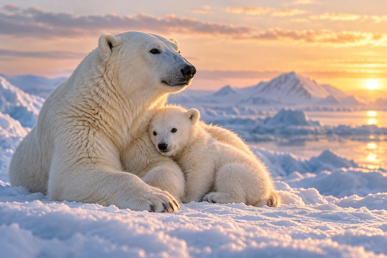 Polar bear artwork for Bipolar Bear: A Mother's Dual Nature
