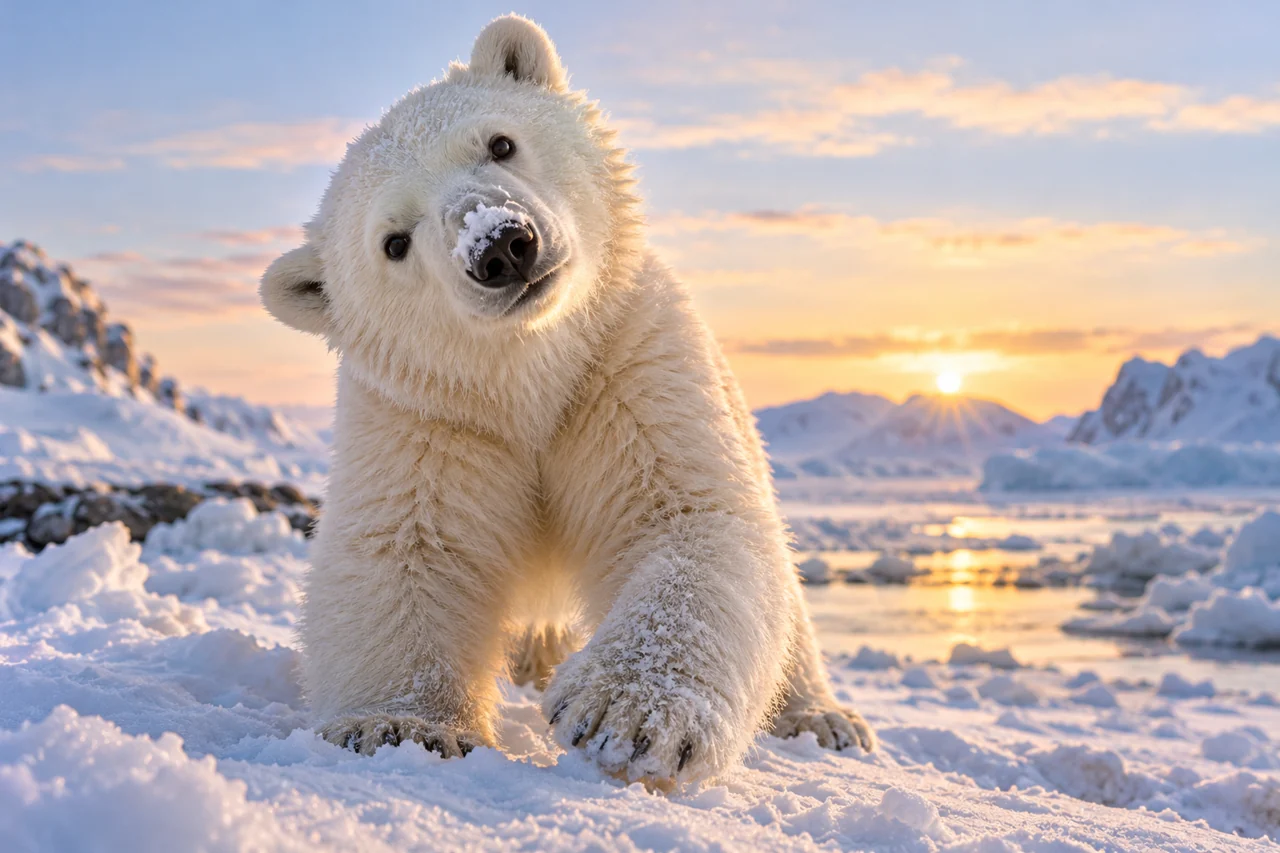 Polar bear artwork for Endearingly Weird: The Adventures of Bipolar Bear