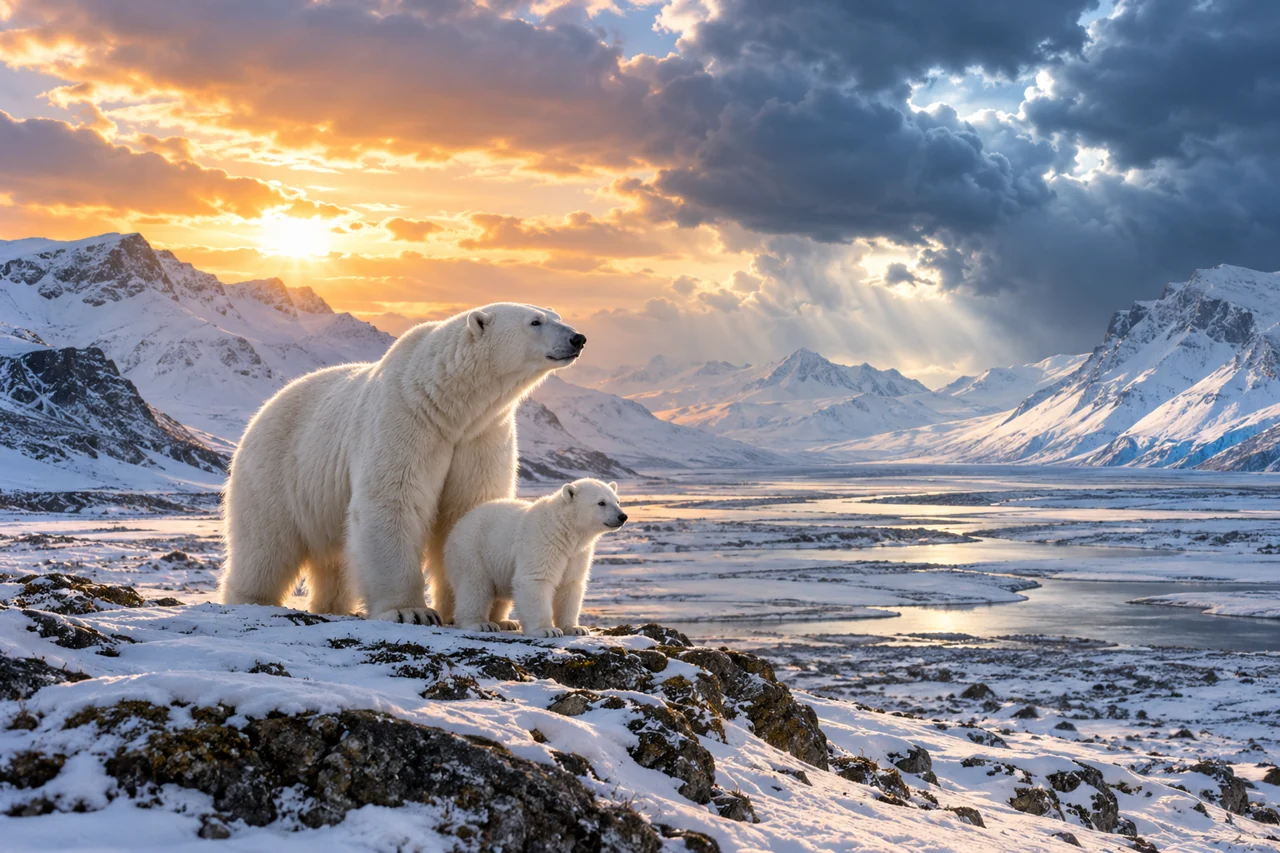 Polar bear artwork for Two Poles, One Life: A Bipolar Biography